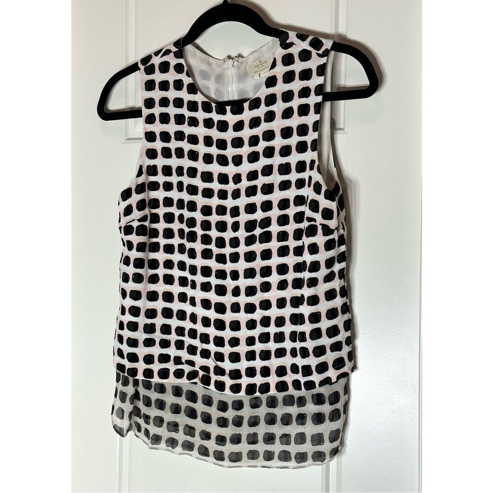 Kate Spade sleeveless layered top size S